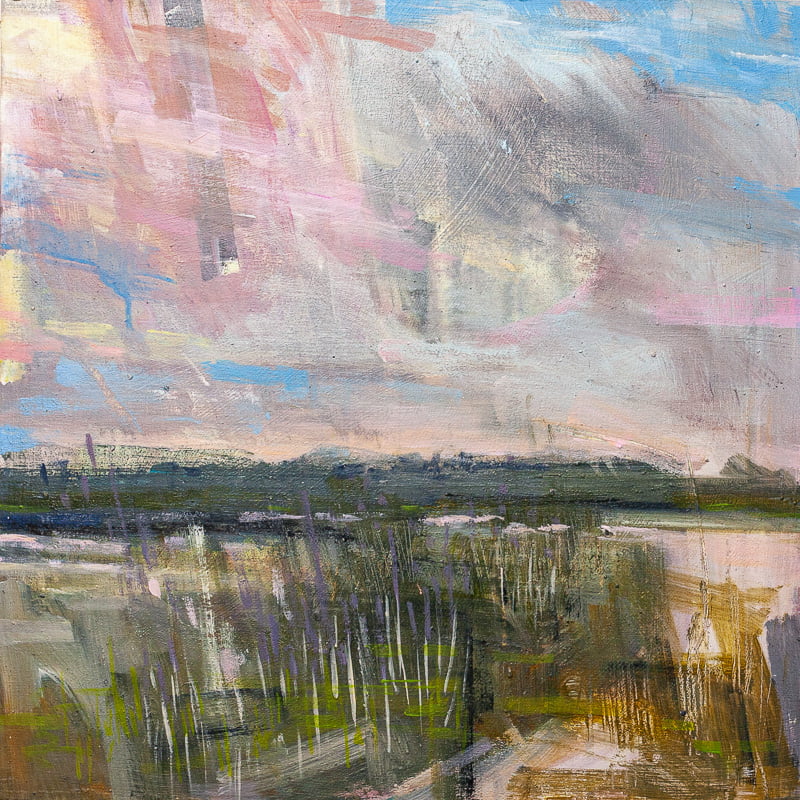Reed Beds at Dusk – SOLD