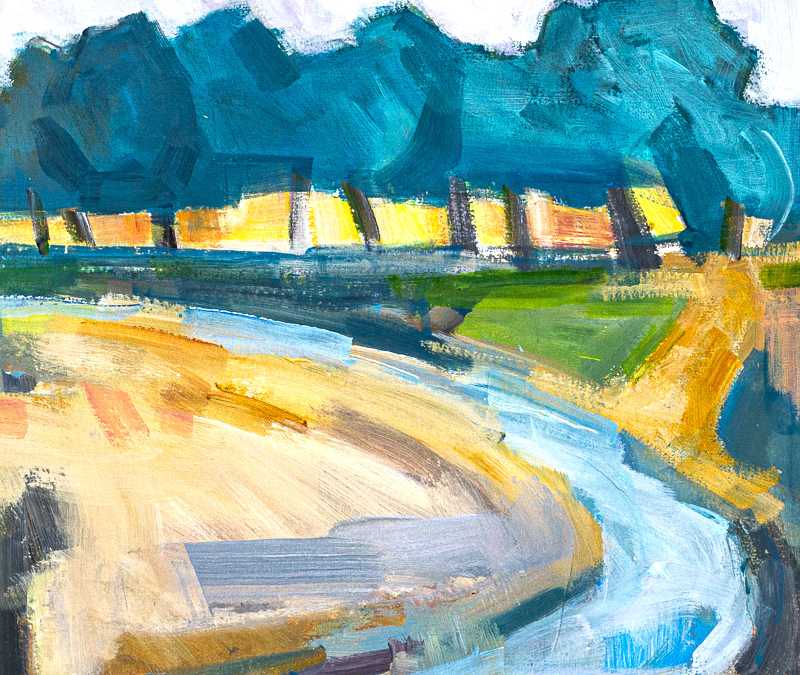 Tree Line – Orange (SOLD)